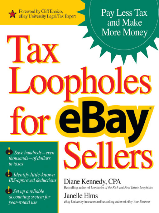 Title details for Tax Loopholes for eBay Sellers by Diane Kennedy - Available